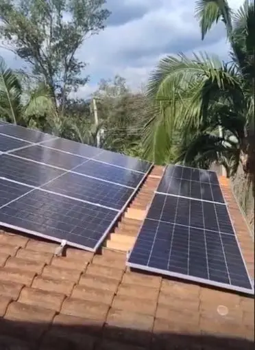 Projeto real de energia solar instalado pela Sollarseg