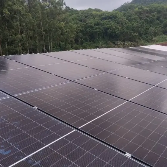 Projeto real de energia solar instalado pela Sollarseg